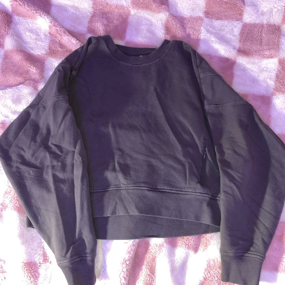 Black Crew Neck Sweater with Relaxed Fit